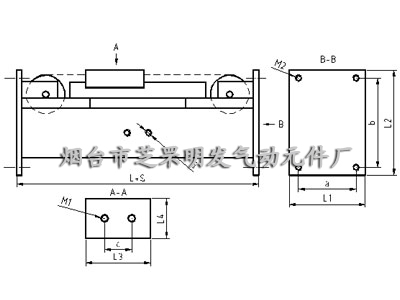 K-QLDG快速導(dǎo)軌無(wú)桿纜索氣缸結(jié)構(gòu)